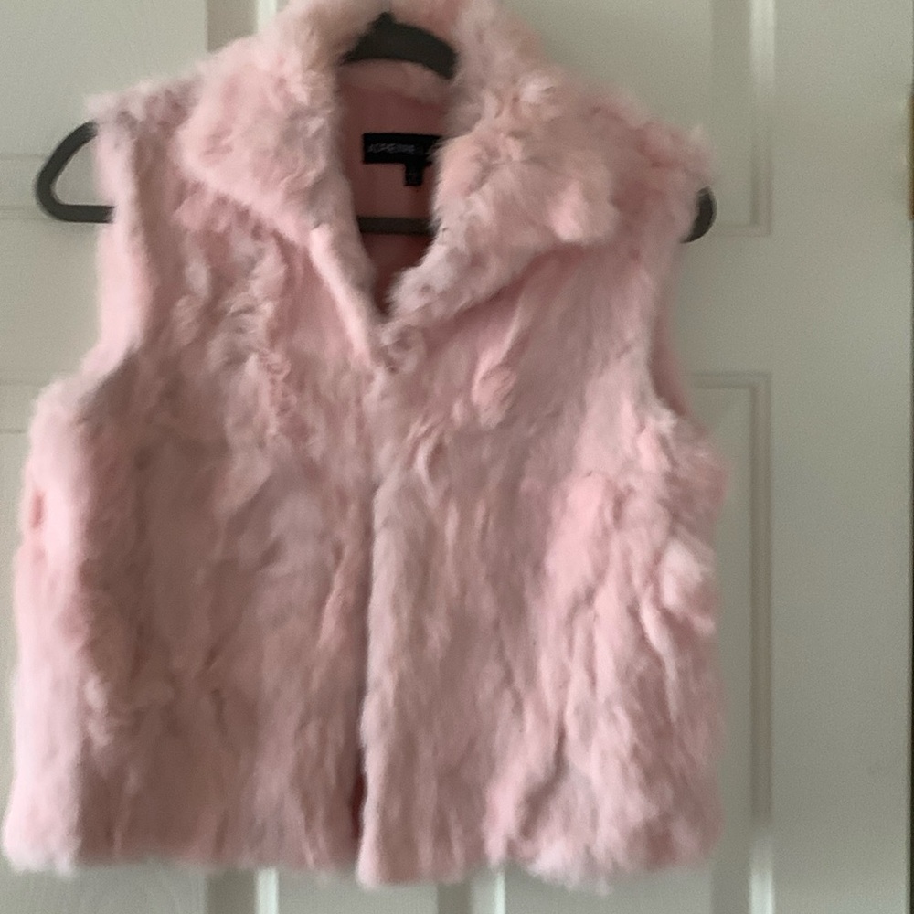 NWOT real rabbit fur vest. Very cute.